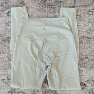 Cream High-Waisted Align Leggings
